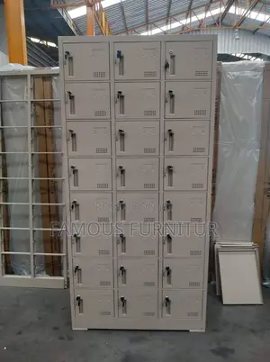 This Is a 24-Door Worker Locker model.with Individual Key-Locked Doors