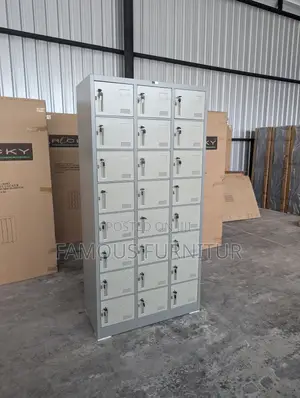 This Is a 24-Door Worker Locker model.with Individual Key-Locked Doors