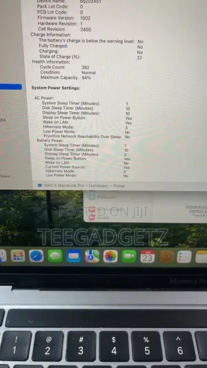 Laptop Apple MacBook 8GB SSD 512GB