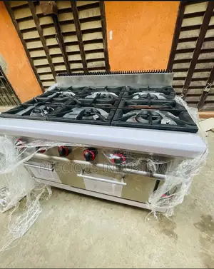 Industrial 6 Burners Cooker With Oven