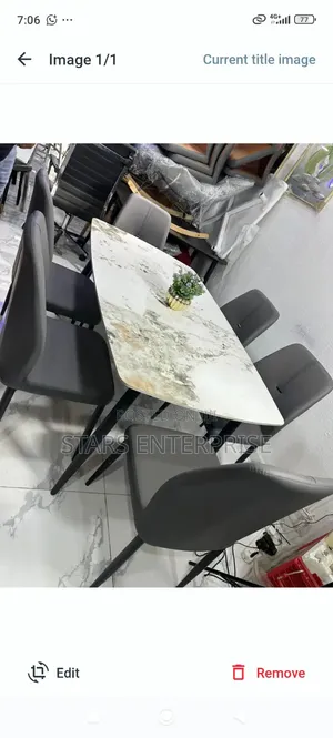 6 Seater Marble Oasis Dinning