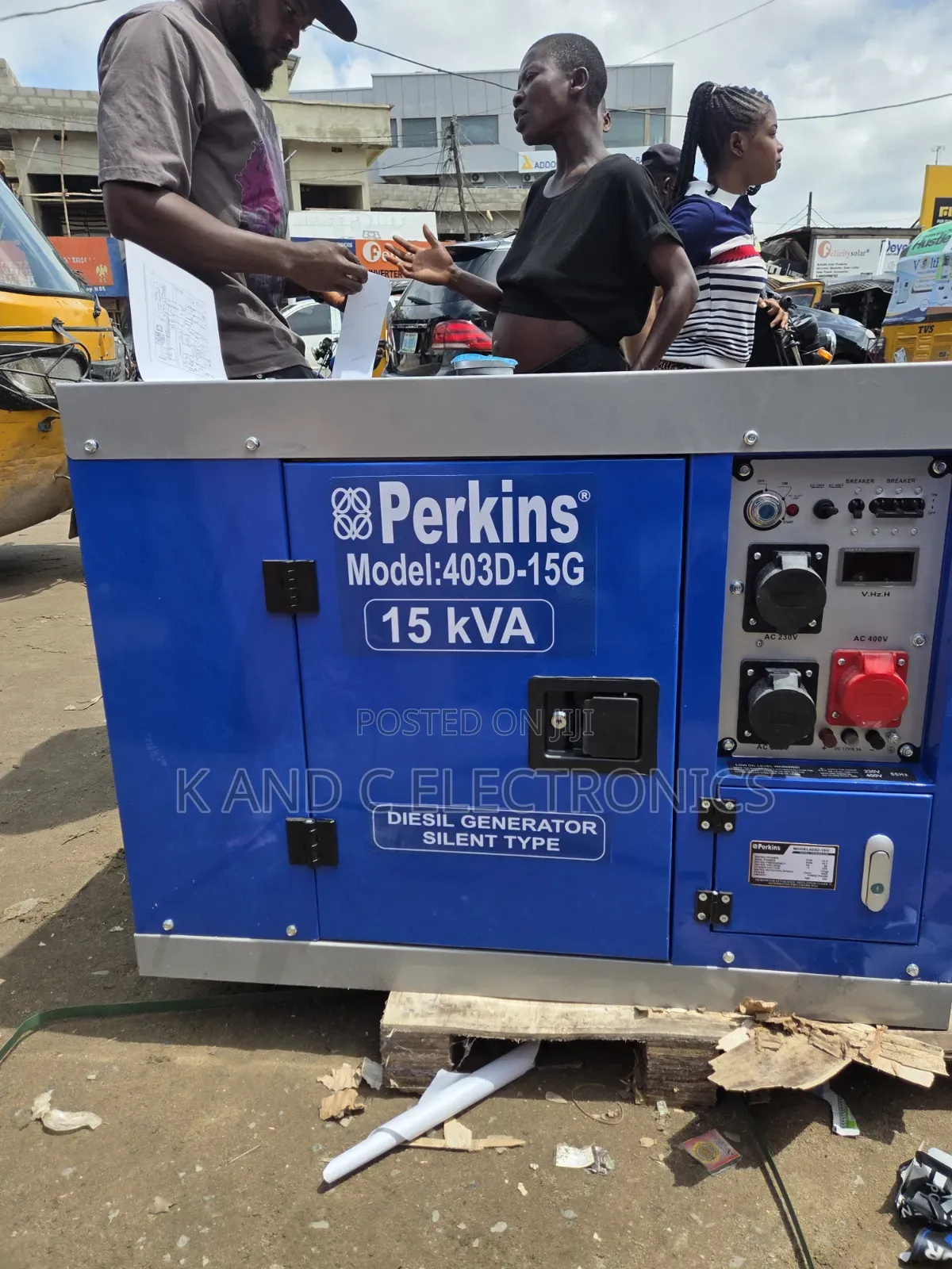 Brand New Perkins 15kVA Three-Phase Soundproof Diesel Generator