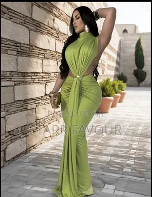 Ruched Waist Side Slit Sleeveless Dress