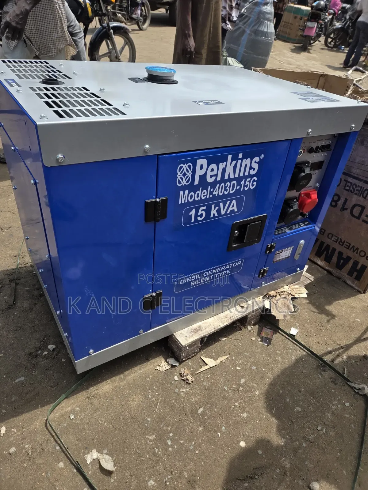 Efficient Perkins 15kVA Three-Phase Diesel Power Generator