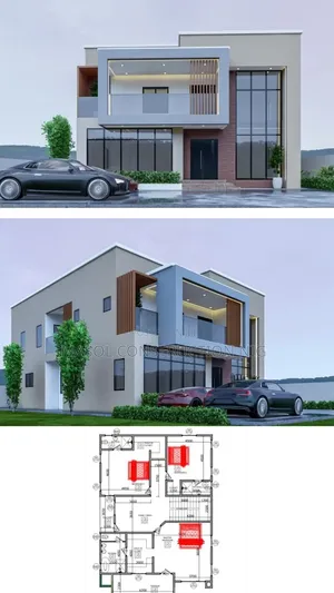 Residential Floor Layout and Elevation Design
