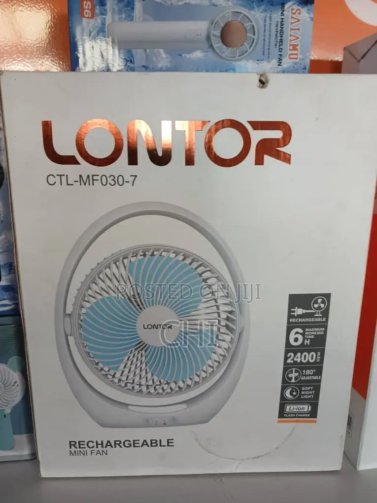 LONTOR Rechargeable Mini Fan