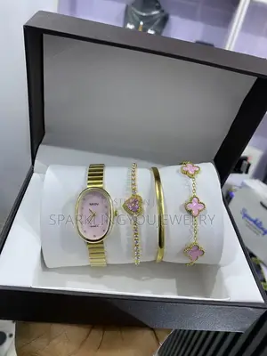 Watch and Bracelet Set for Ladies