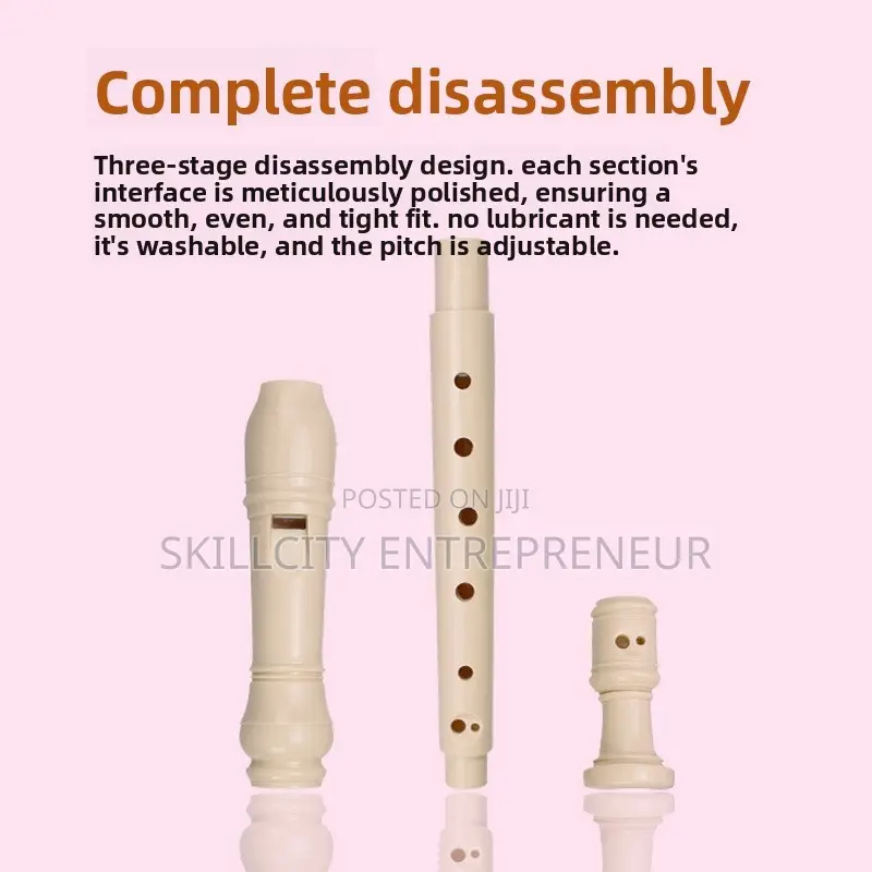 Recorder Flute With Cleaning Stick