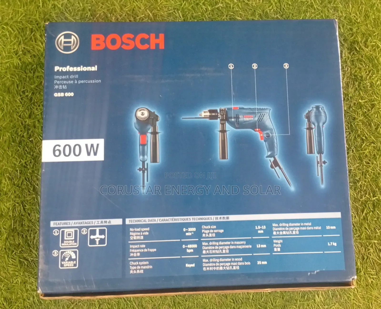 Impact Drill GSB 600 - Bosch 600W