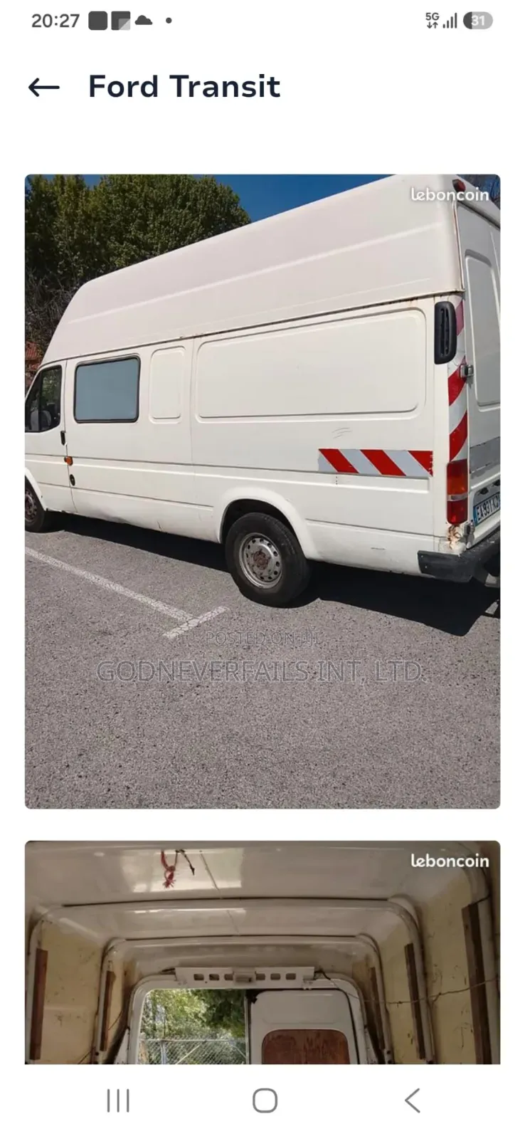 Ford Transit 1999 White