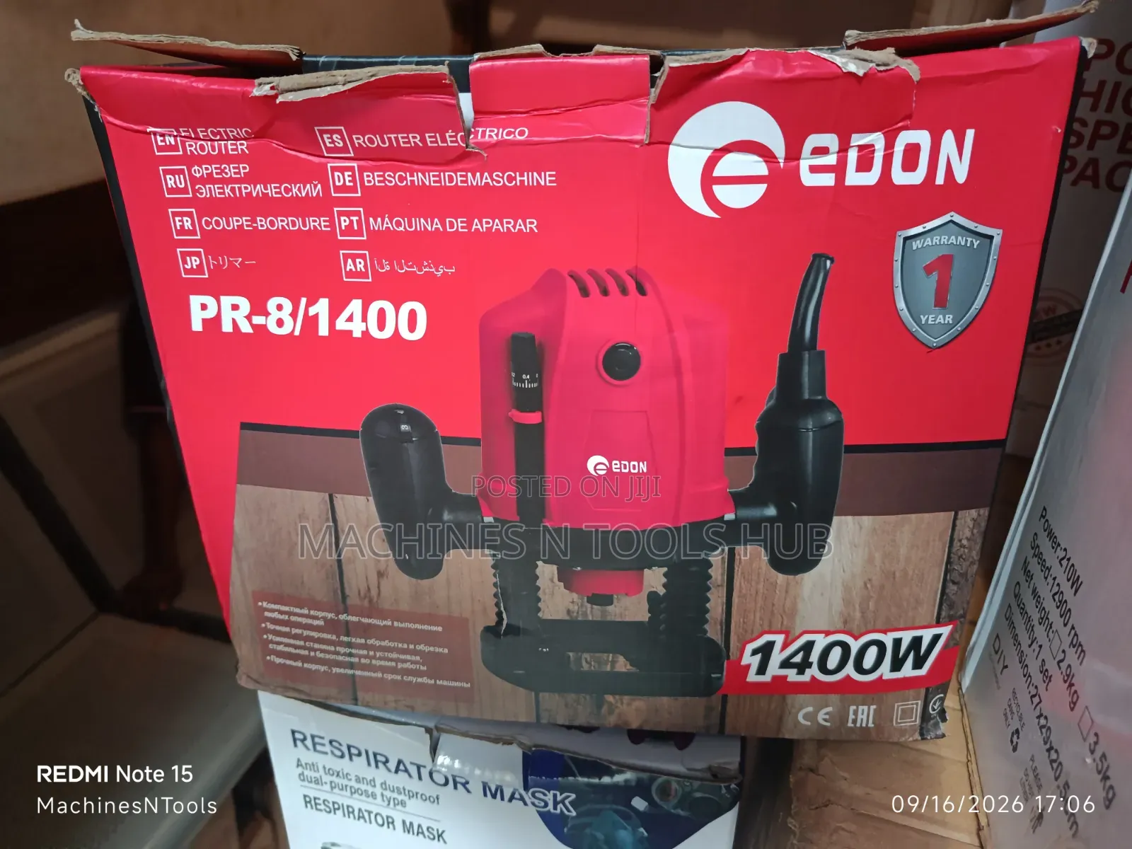 Edon PR-8/1400 Electric Wood Router