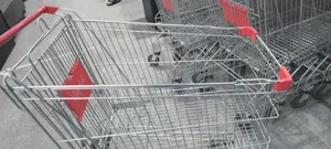 80l Sliver Shopping Trolley