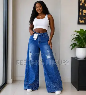Ombré Bow Accent Jean