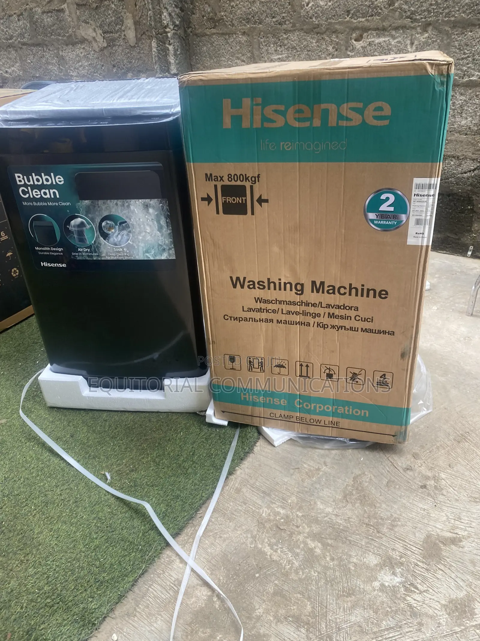 Hisense 9KG Automatic Washing Machine With Convenient Top Load Access