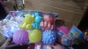 Colorful, Soft Rubber Squeeze Toys Designed for Infants and Toddlers.