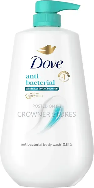 Dove Antibacterial BodyWash Eliminates 99% of Bacteriawhile Nourishing