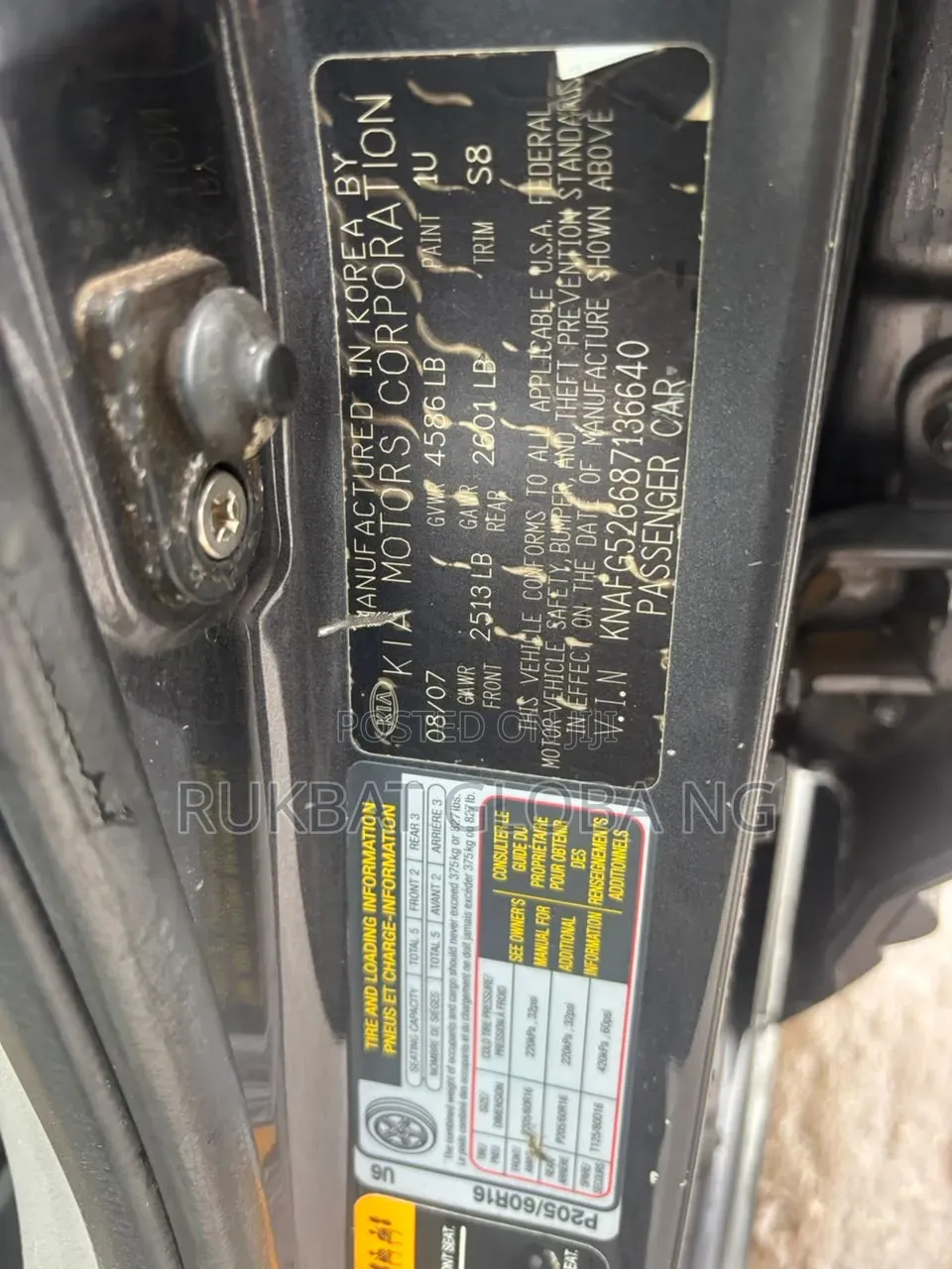Kia Rondo 2008 Gray