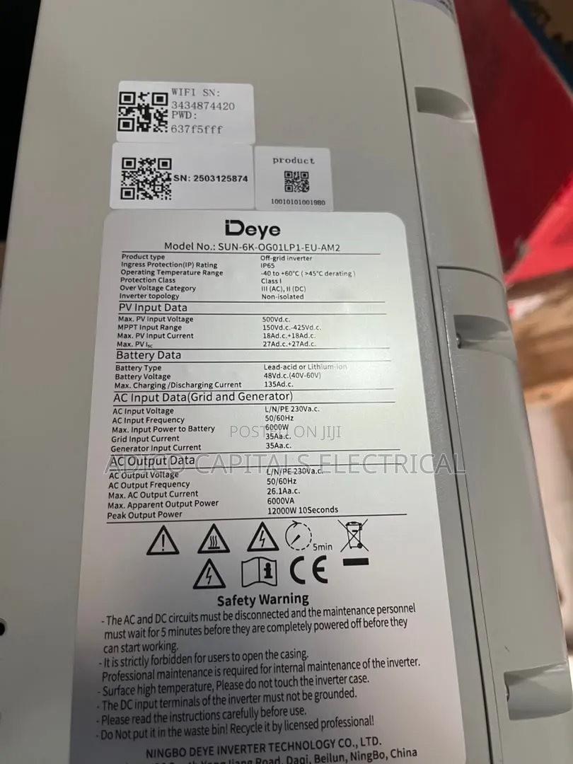 6kva Deye Solar Inverter