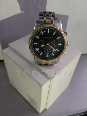 Michael Kors MK8954 Hutton Two-Tone Chronograph Watch (Used Excellent)