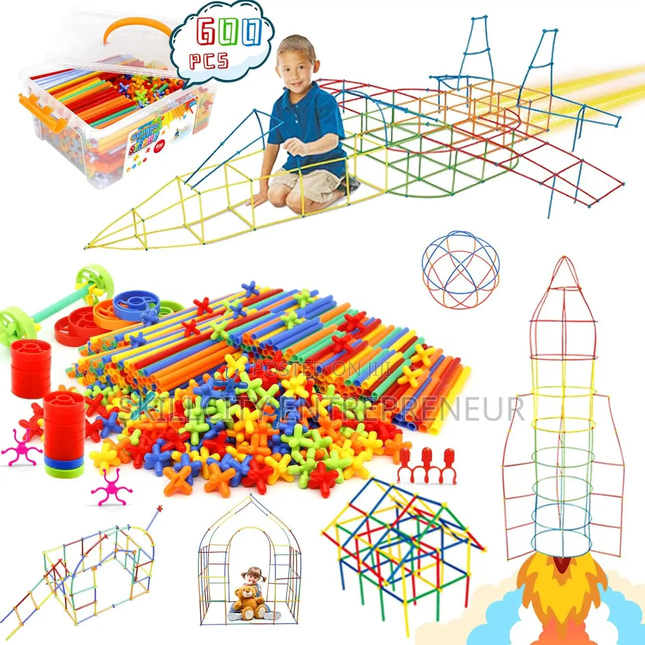 Creative Building Straw Set