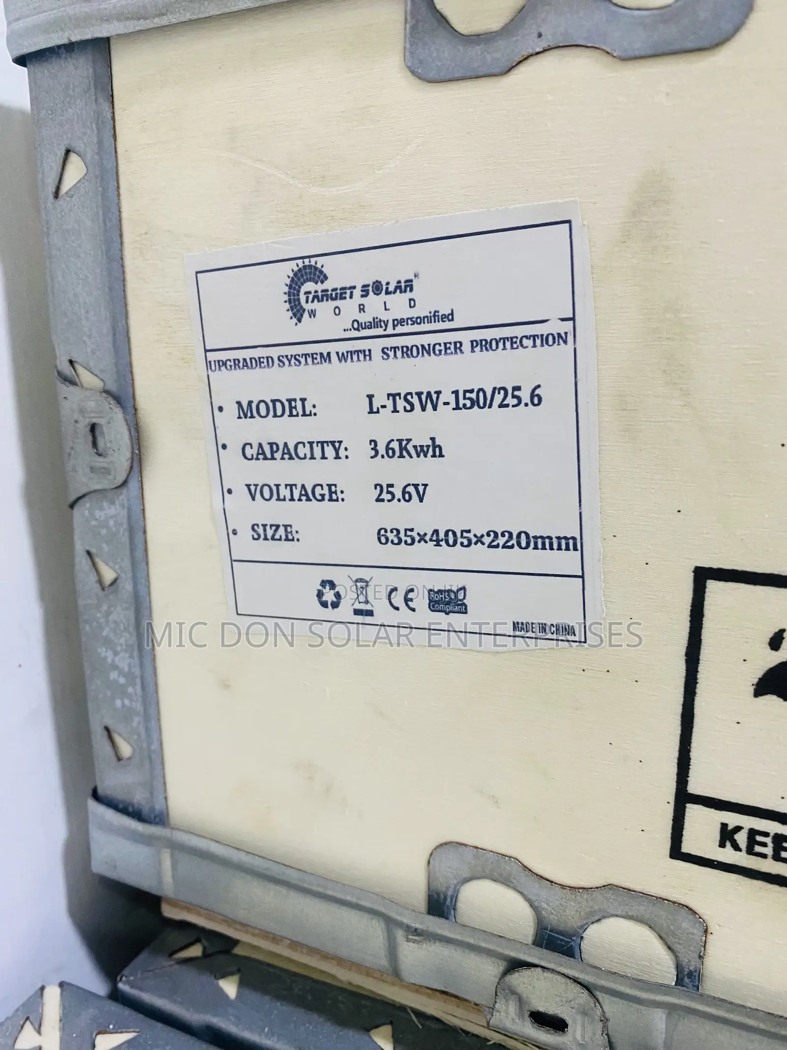 Target 3.6kwh Lithium Battery