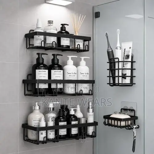 5 in 1 Bathroom Shower Caddy Corner Rack