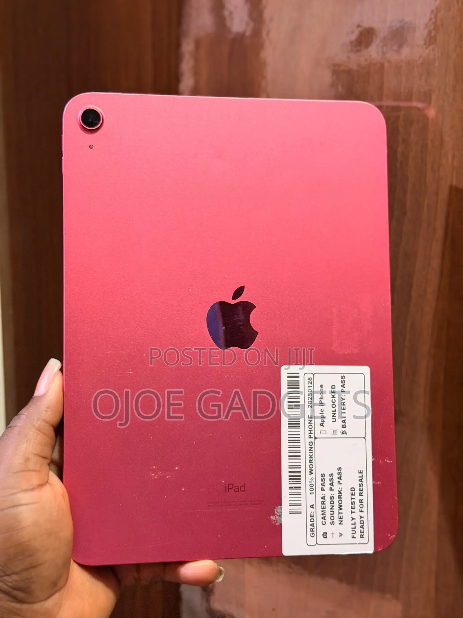 Apple iPad 10.2 (2020) Wi-Fi 64 GB Pink