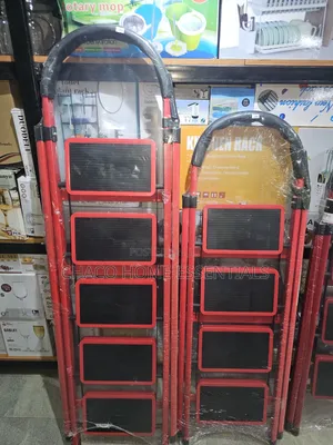 High-Quality Foldable Household Steel Step Ladders (3, 4, 5 Steps)