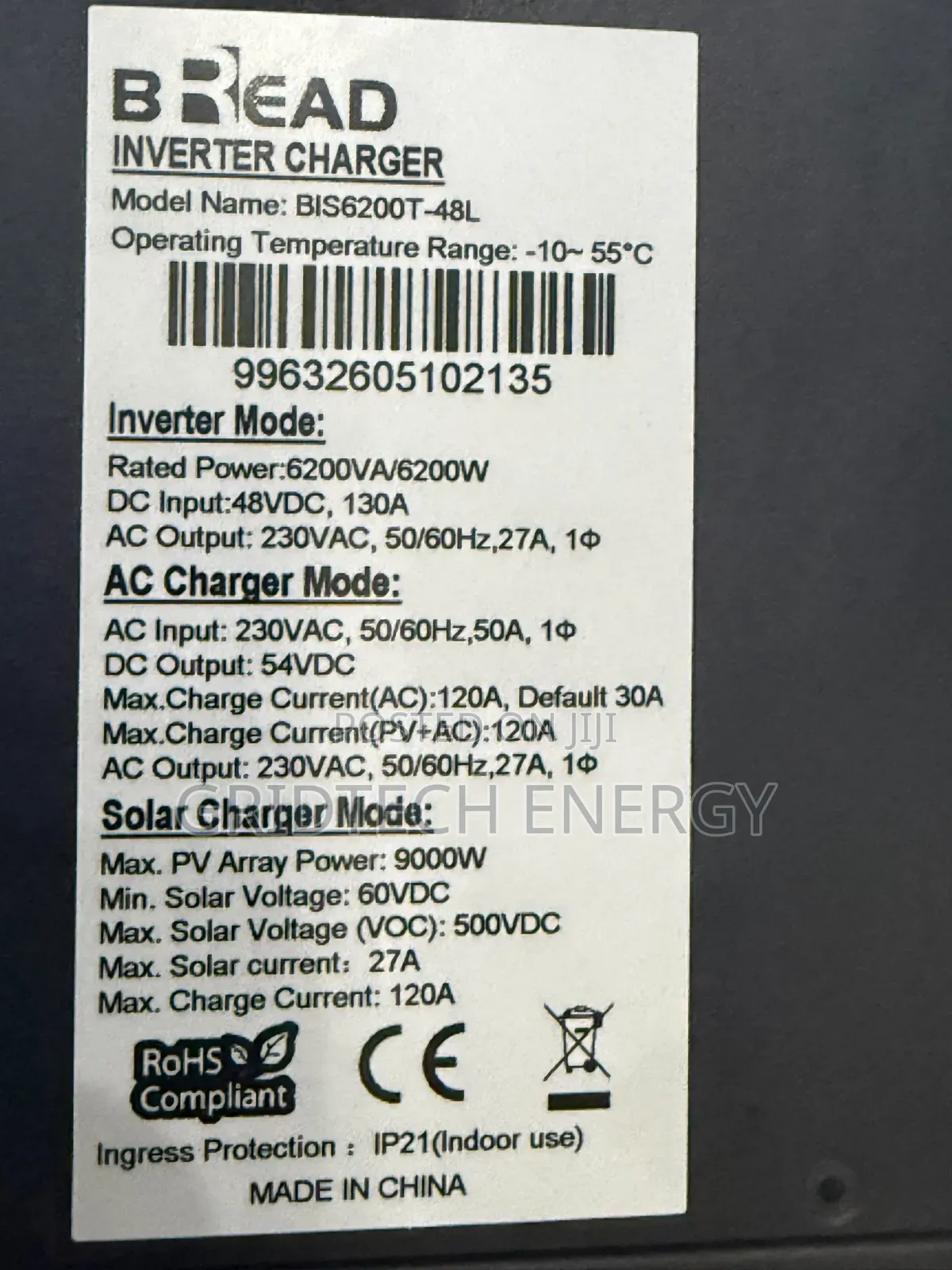 6.2kva Hybrid Inverter