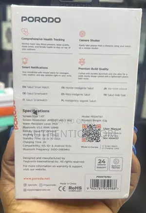 Porodo Salud Smart Watch