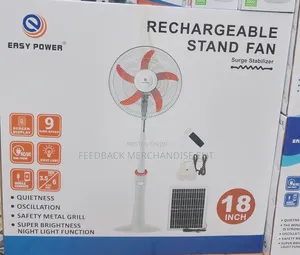 Easy Power Rechargeable Standing Fan "18" Inches