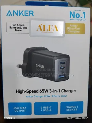 Anker 65w Super Fast Charger