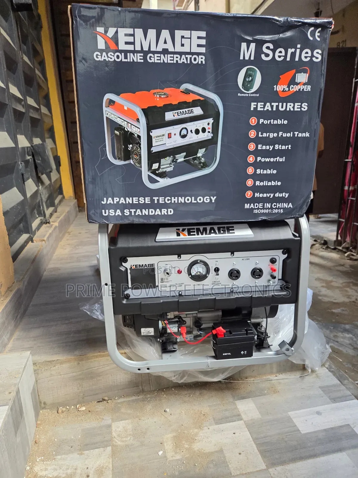 5.5kVA Kemage Generator – Easy Remote Operation