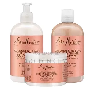 Coconut Hibiscus Curl, Conditioner, Shampoo With Hair Smoothies