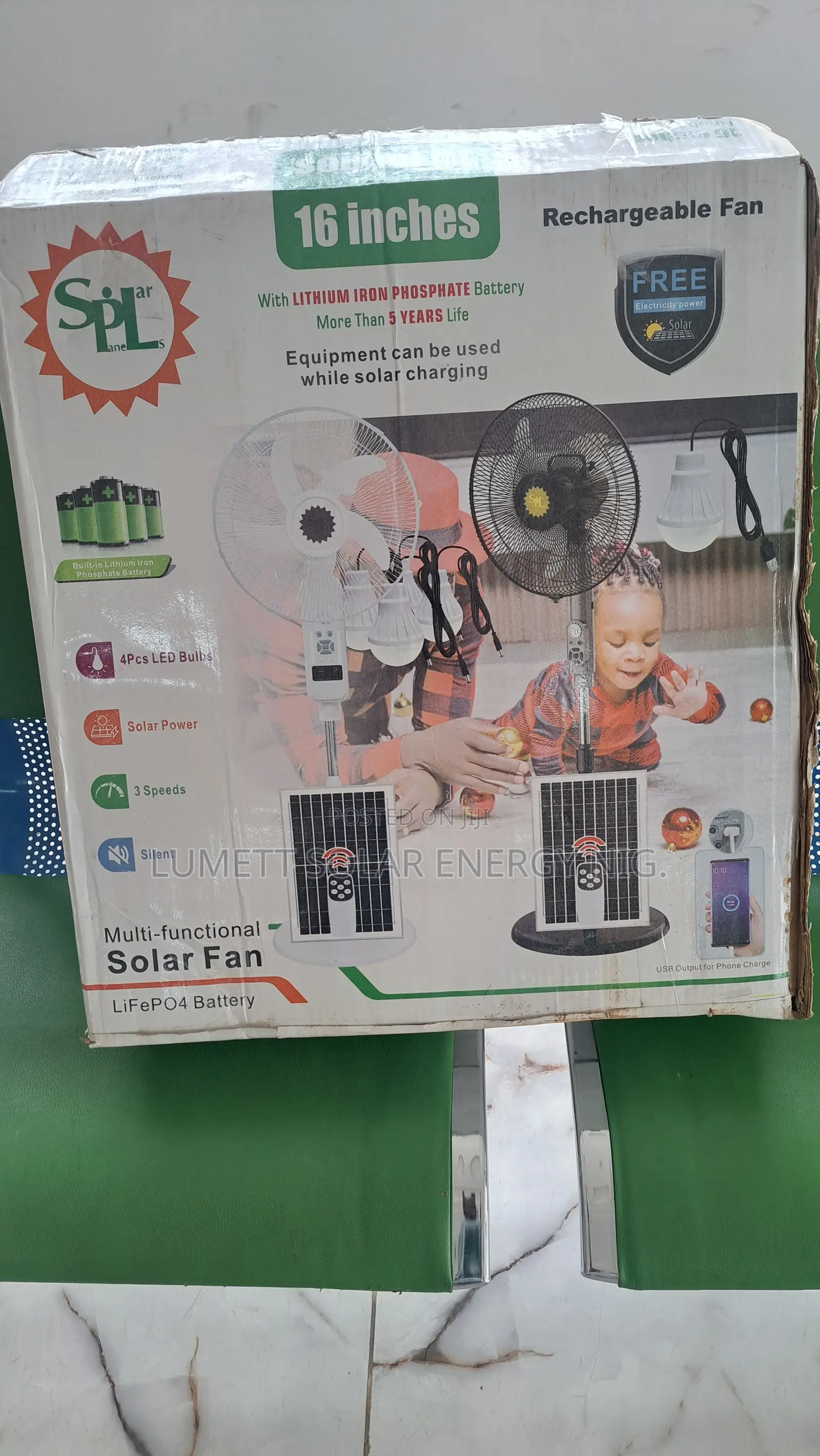 SPL Solar Rechargeable Fan – Affordable Backup Cooling Solution