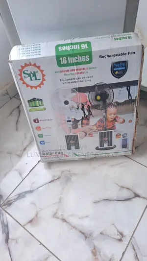 SPL Rechargeable Solar Cooling Fan for Indoor and Outdoor Spaces