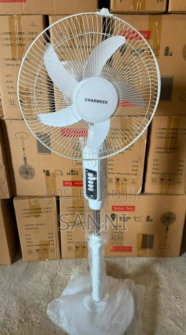 Dc/AC Solar Fan (Charweek)