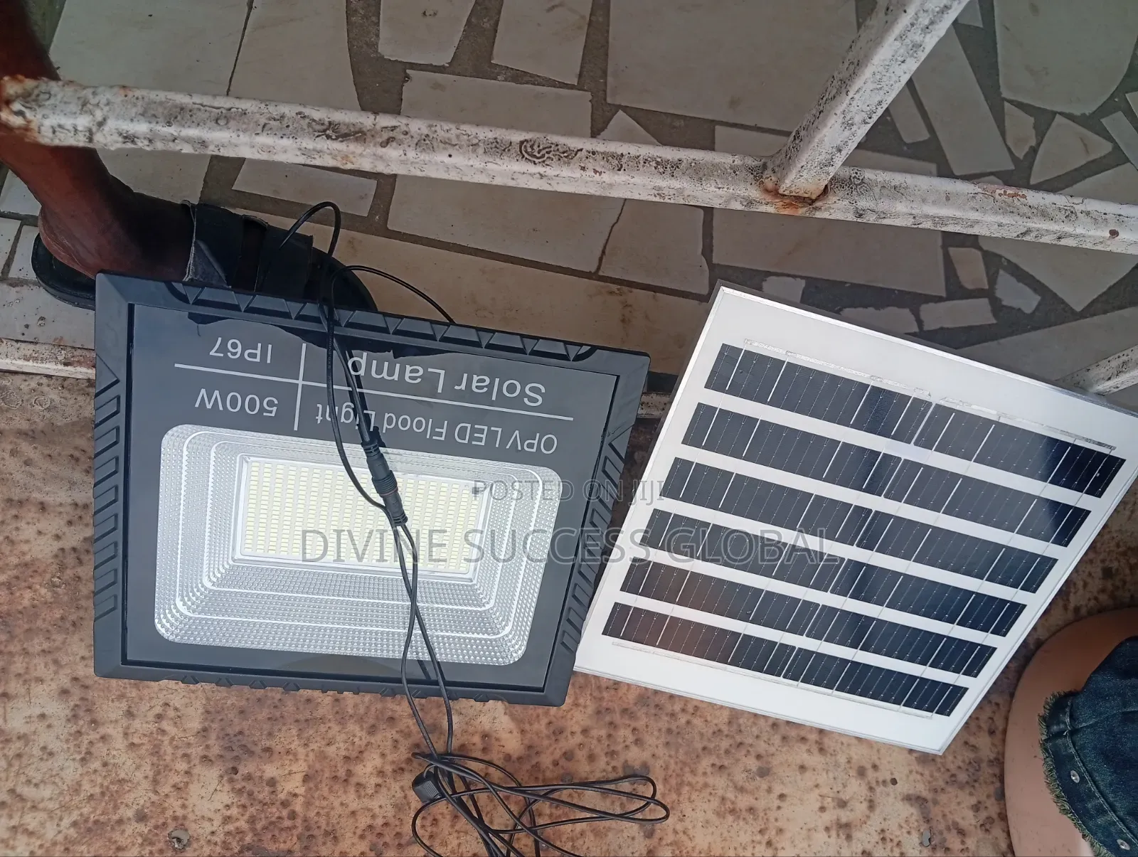 500w Ip67 High Quality Opv Led Floodlight Solar Lamp