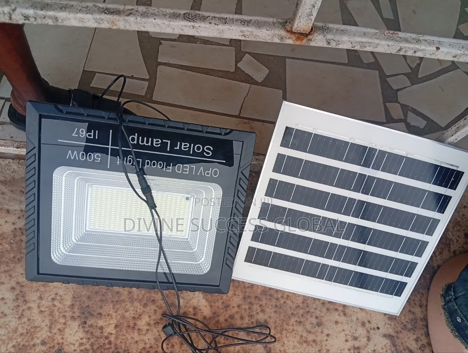 500w Ip67 High Quality Opv Led Floodlight Solar Lamp