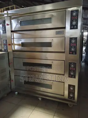 Gas Oven 4 Deck C/W 16 Trays