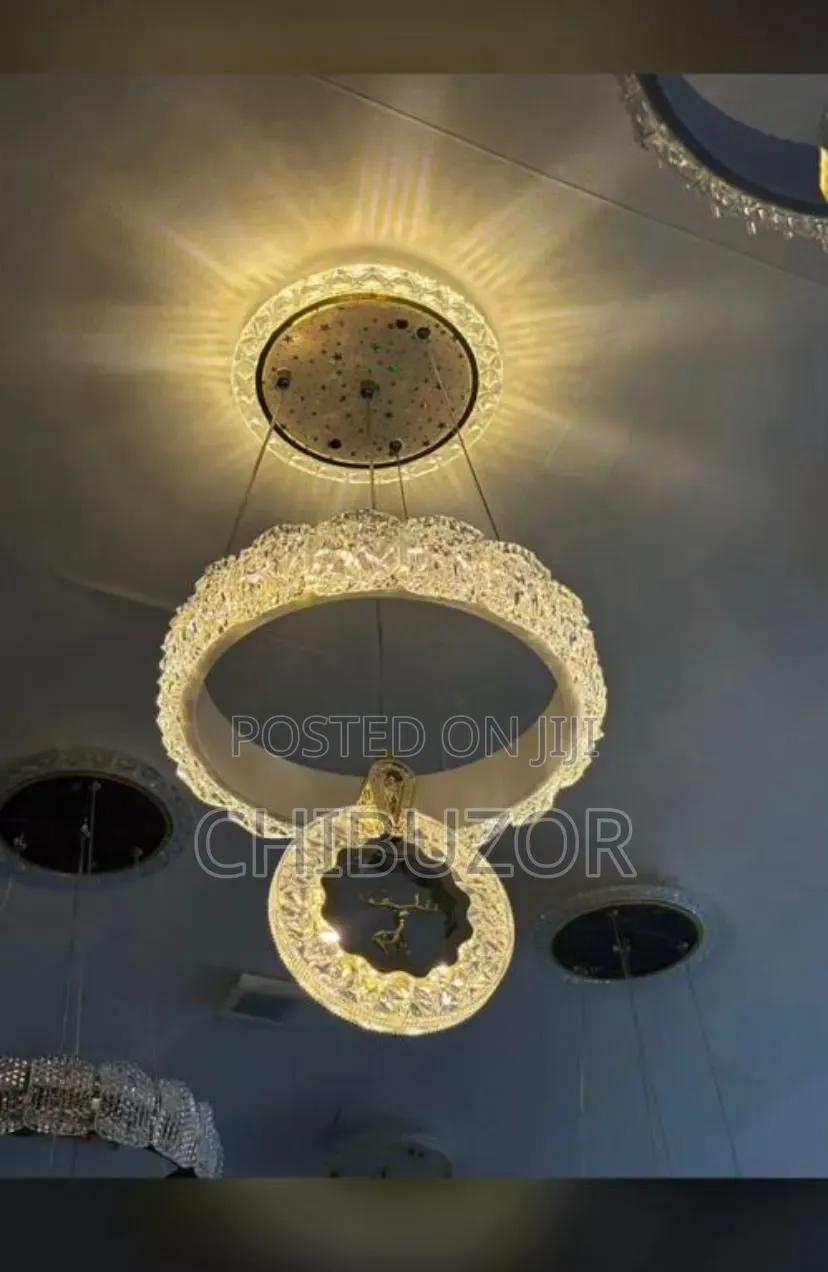 LED Crystal Ring Chandelier / Dropping Pendant Light