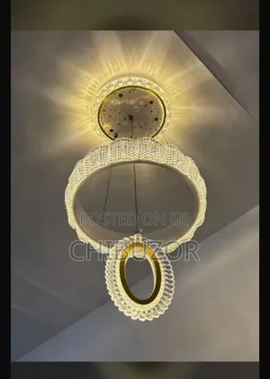 LED Crystal Ring Chandelier / Dropping Pendant Light