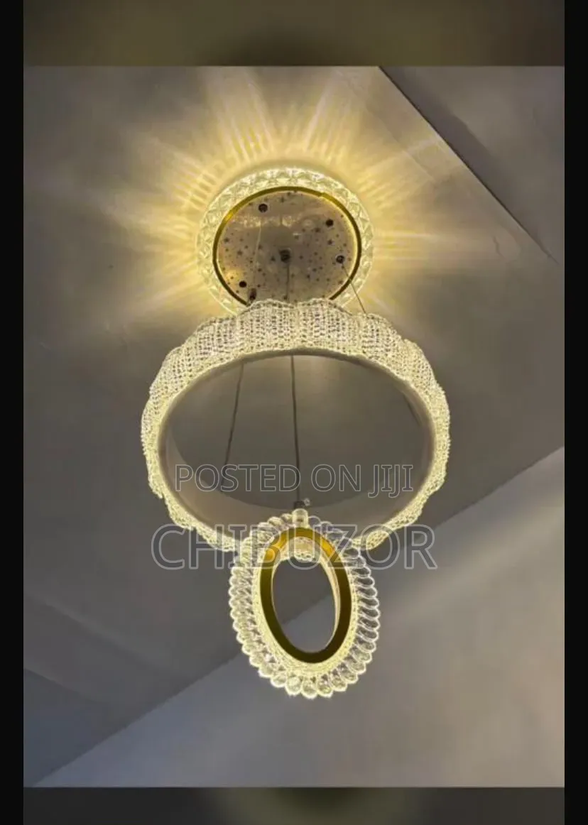 LED Crystal Ring Chandelier / Dropping Pendant Light