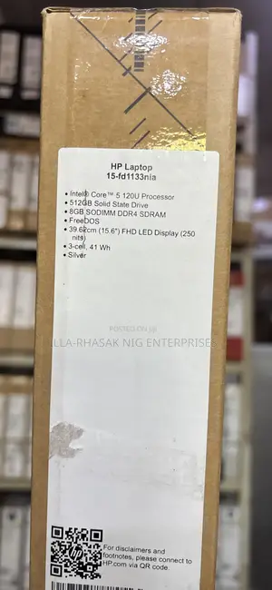 New Laptop HP 15 8GB Intel Core 5 SSD 512GB