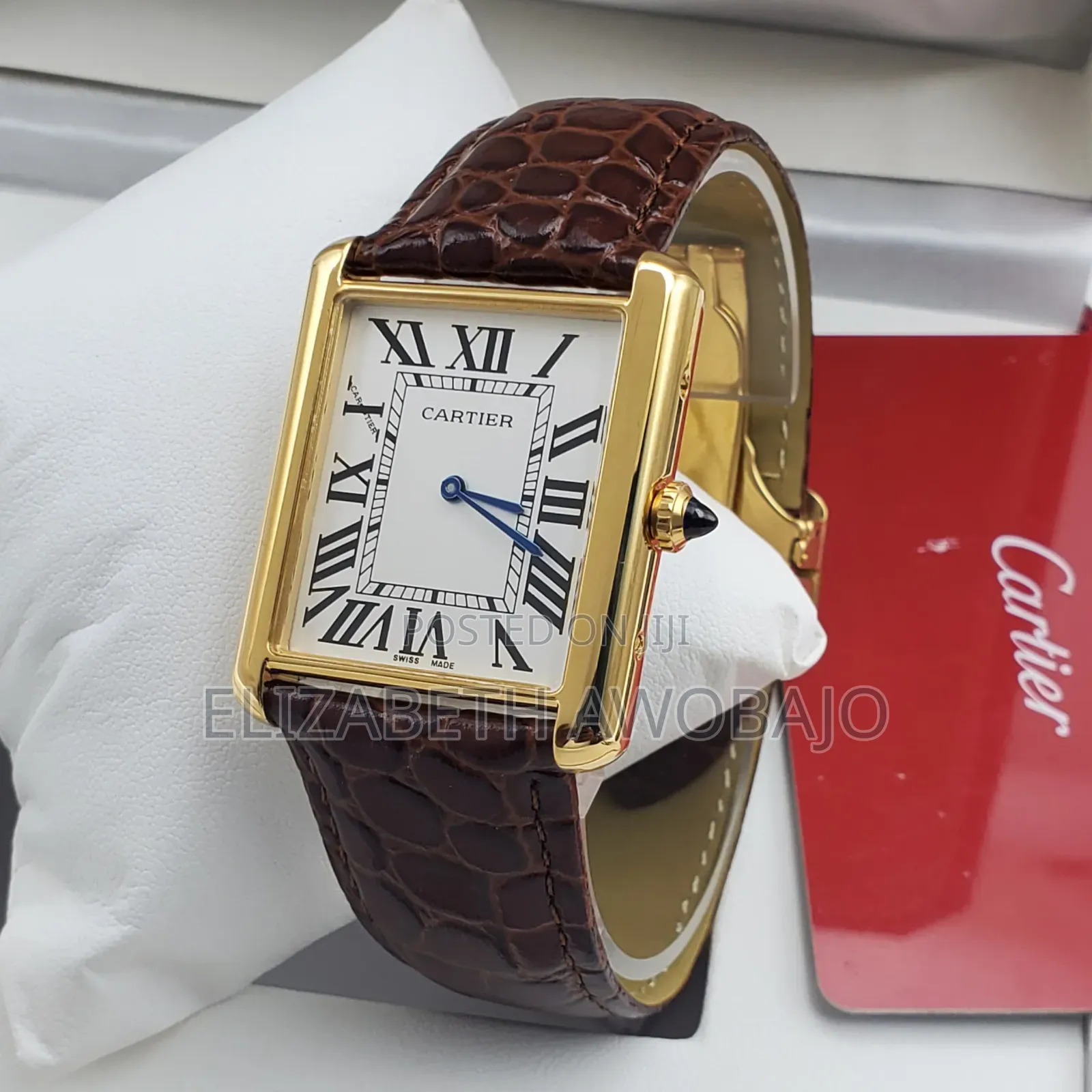 Original Cartier TANK Leather