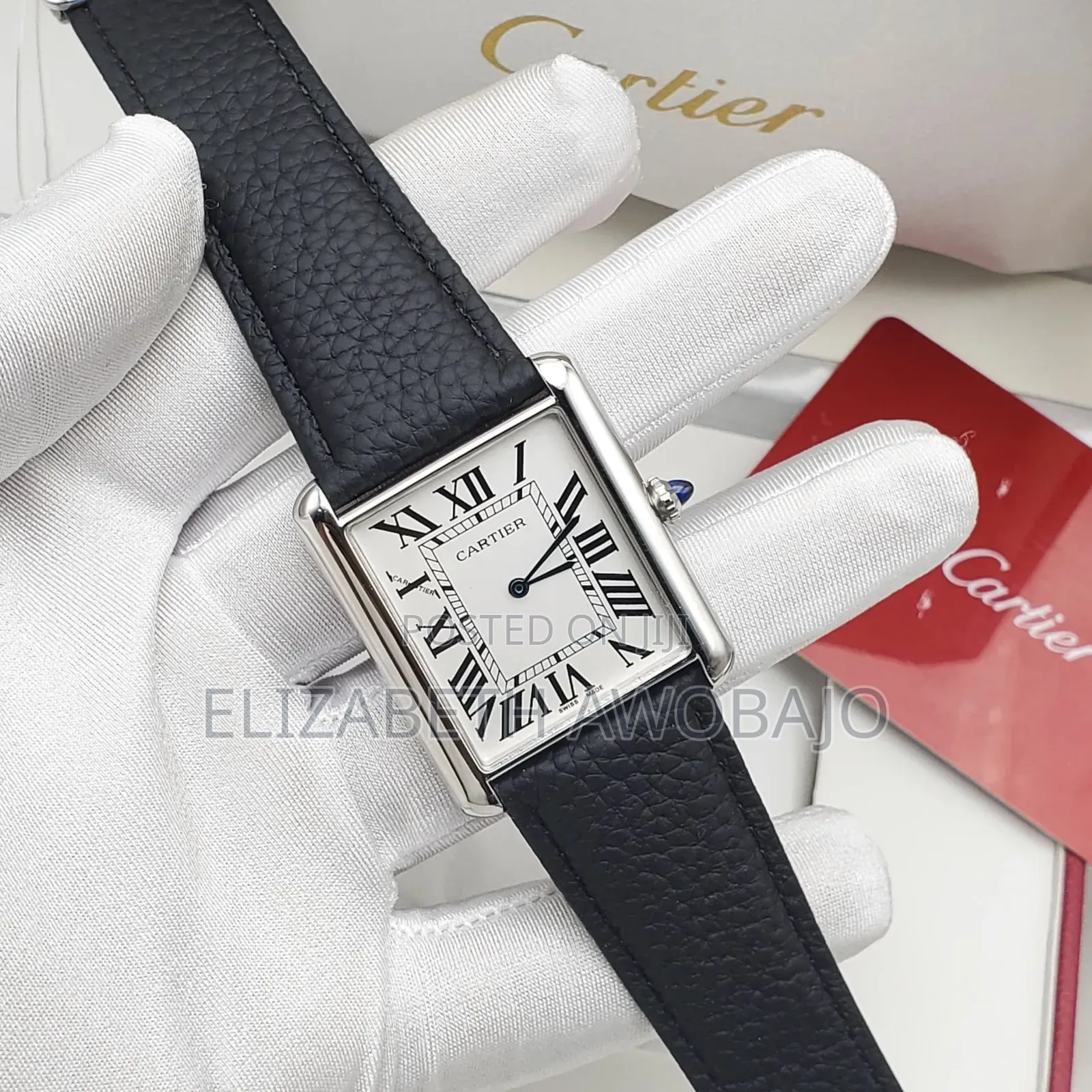 Original Cartier TANK Leather