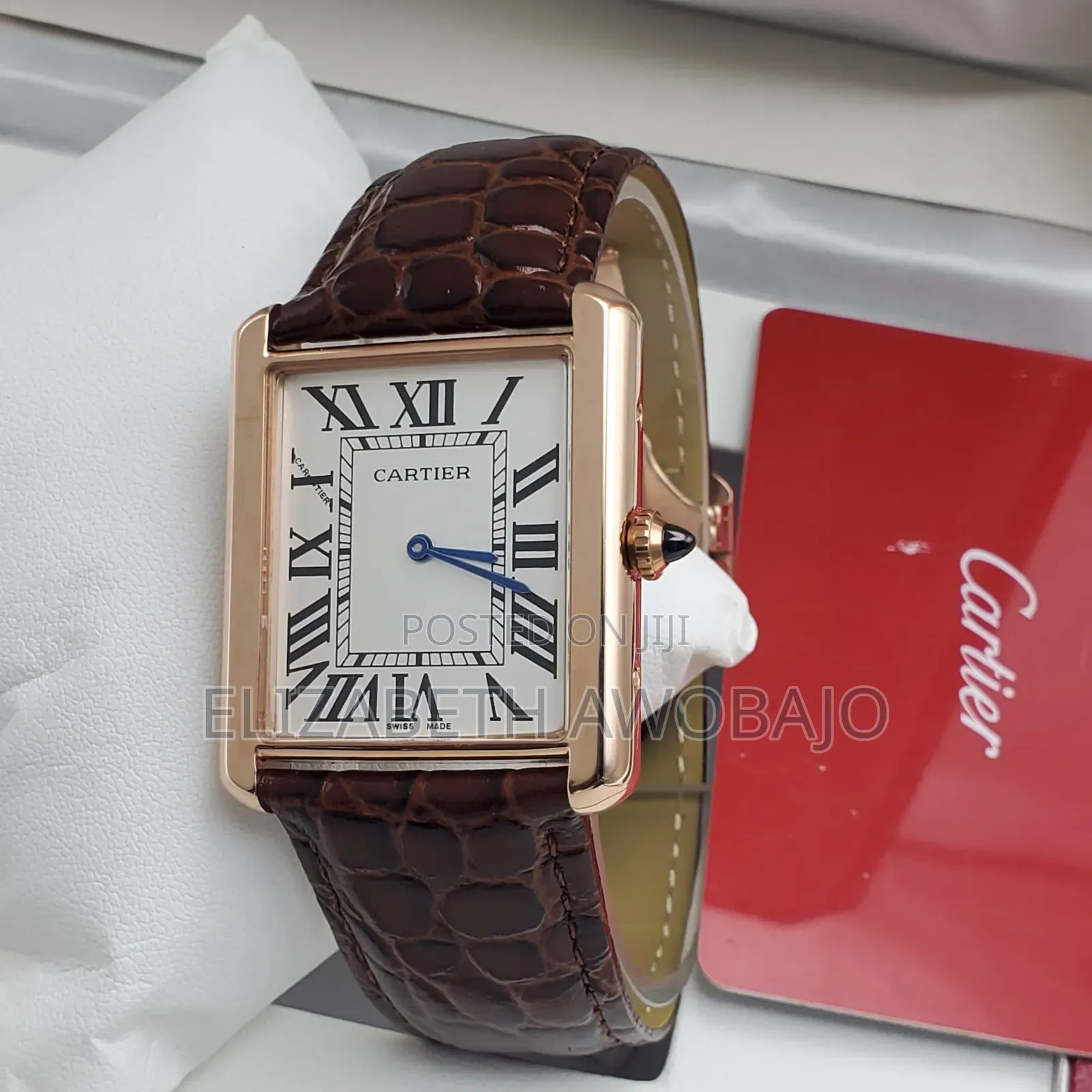 Original Cartier TANK Leather