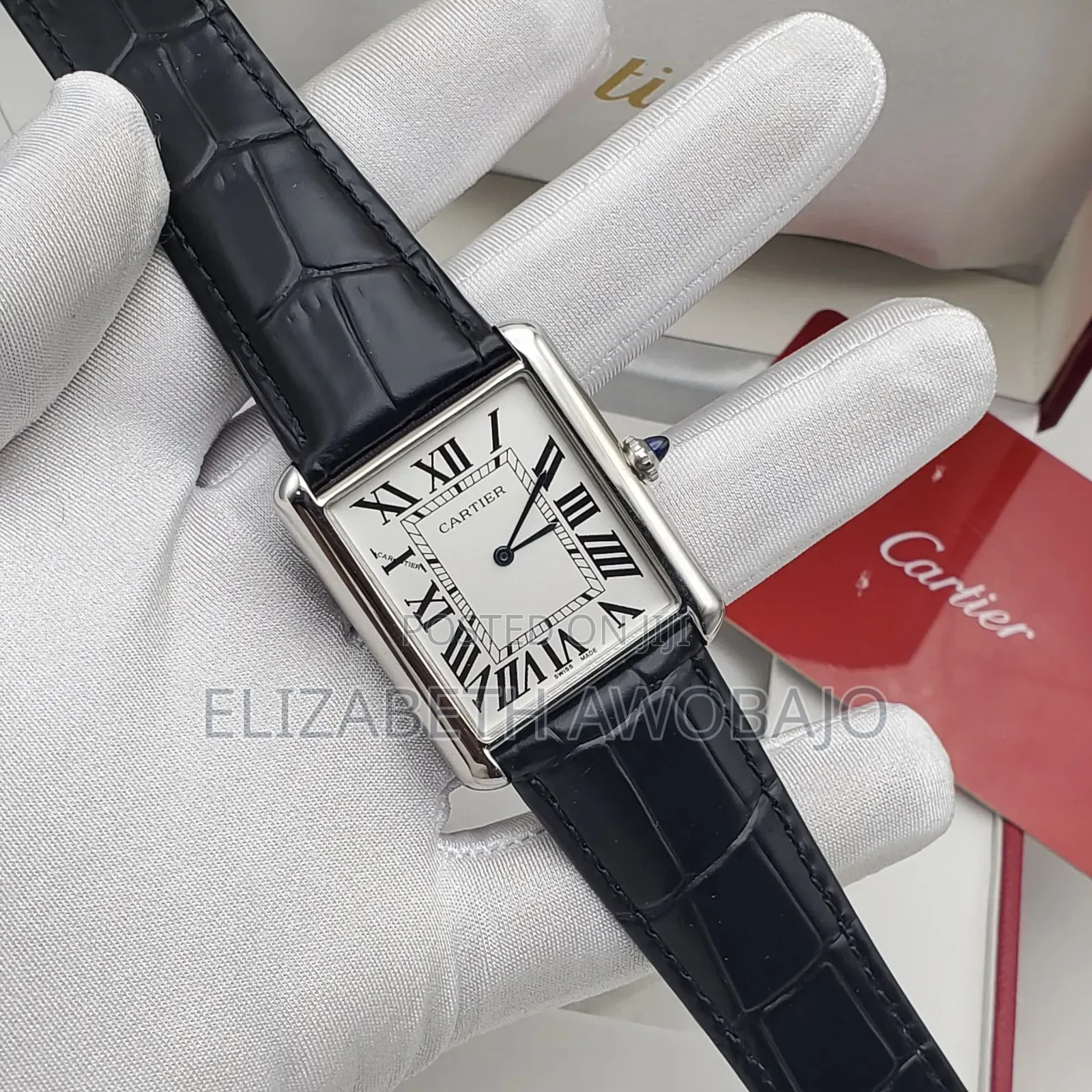 Original Cartier TANK Leather