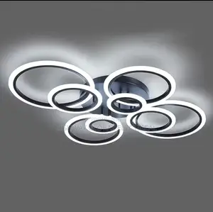 Modern Luxury Led Round Flosh Chandelier