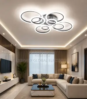 Modern Luxury Led Round Flosh Chandelier